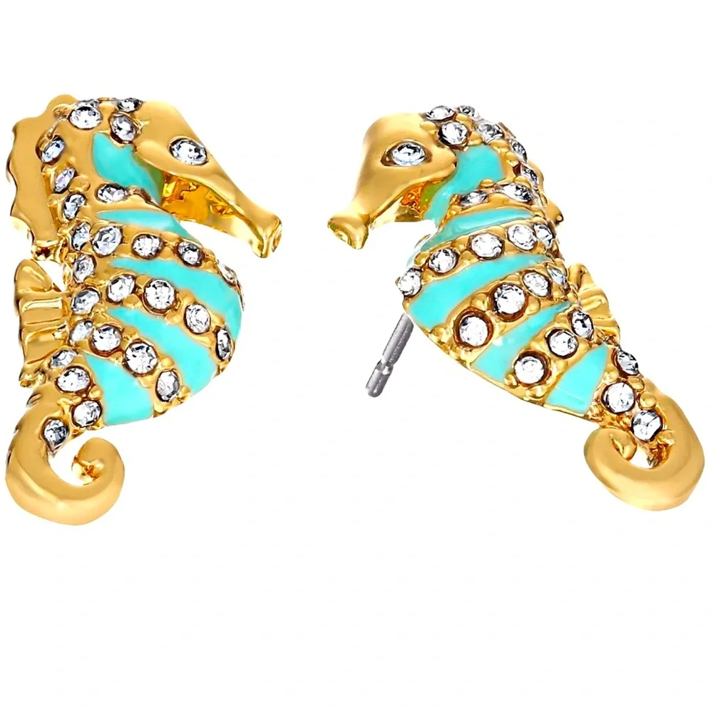New  Kate Spade  Seahorse Stud Earrings - Picture 2 of 8